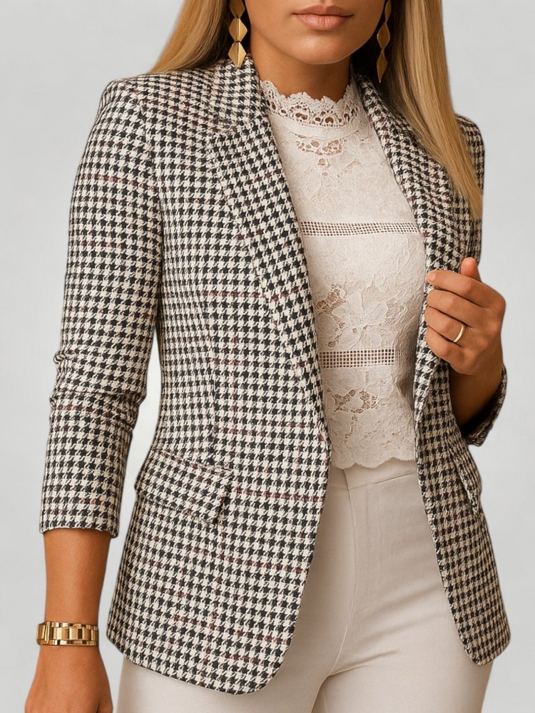 Blazer Élégant au Col Châle Distinctif 1 - Mode Lumière