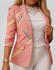 Blazer Élégant au Col Châle Distinctif 6 - Mode Lumière