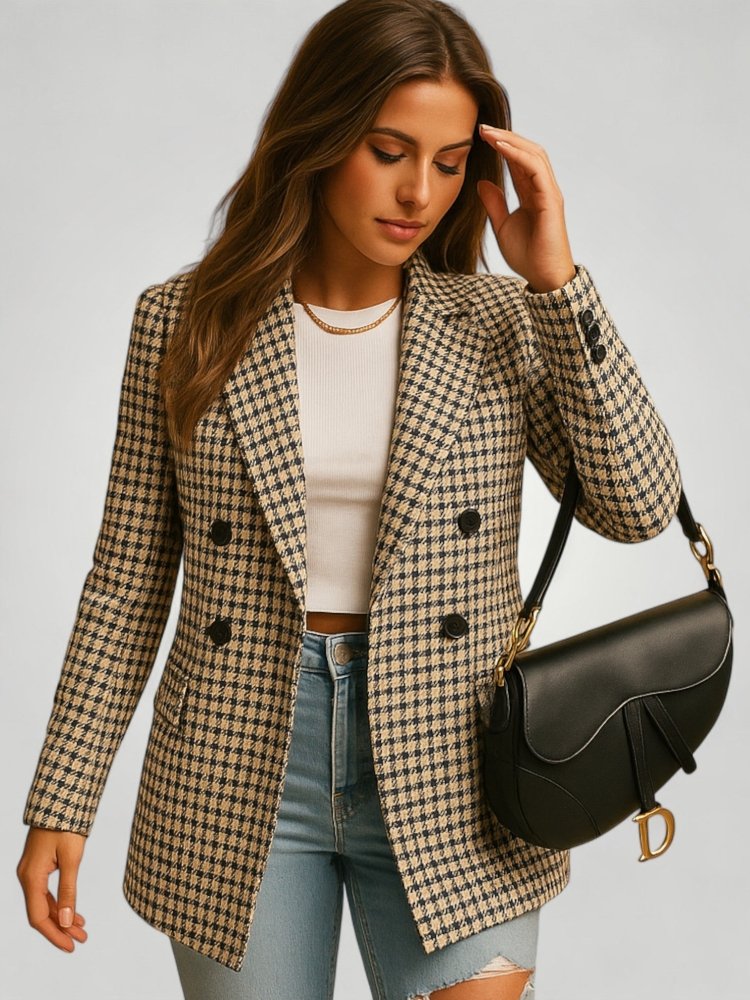 Blazer Femme Ajusté Élégant au Style Classique 1 - Mode Lumière