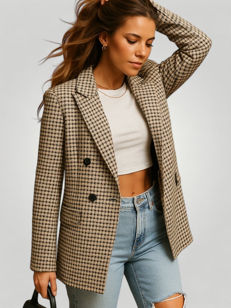 Blazer Femme Ajusté Élégant au Style Classique 2 - Mode Lumière