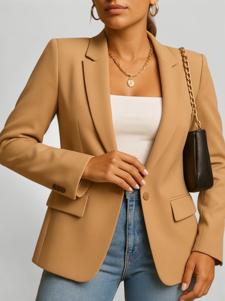 Blazer Femme Ajusté Élégant au Style Intemporel 3 - Mode Lumière