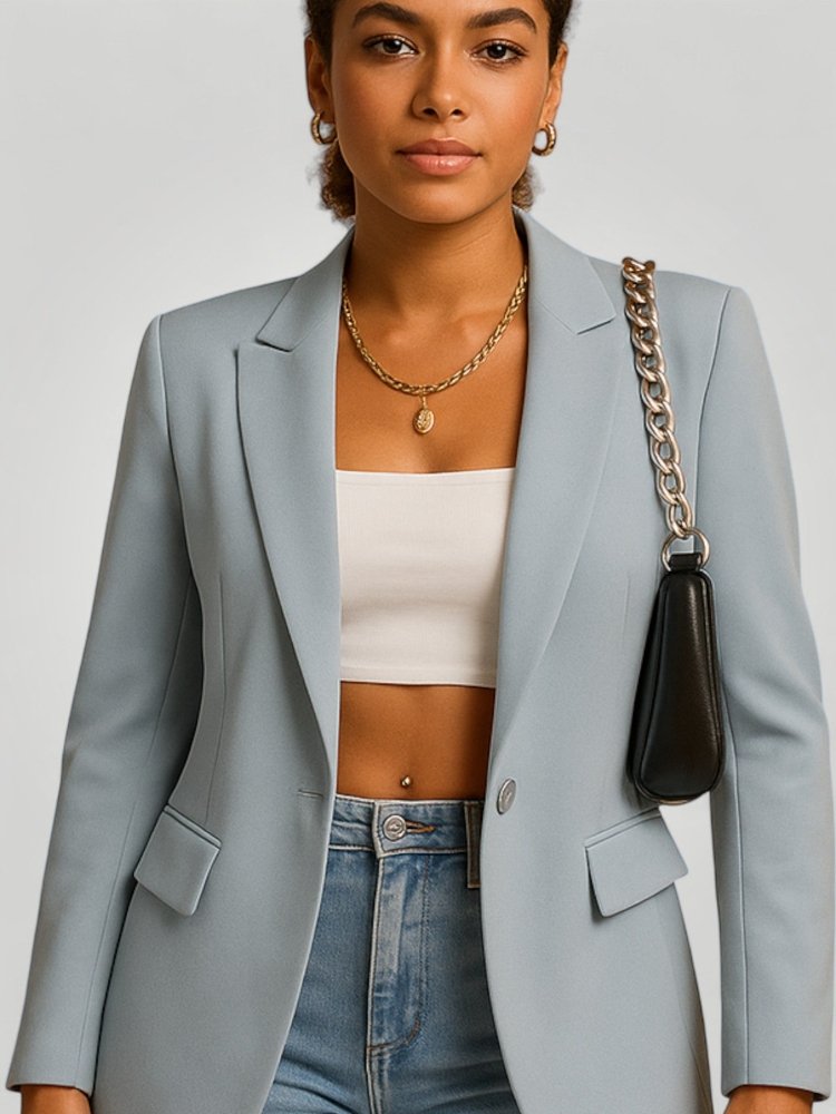 Blazer Femme Ajusté Élégant au Style Intemporel 6 - Mode Lumière