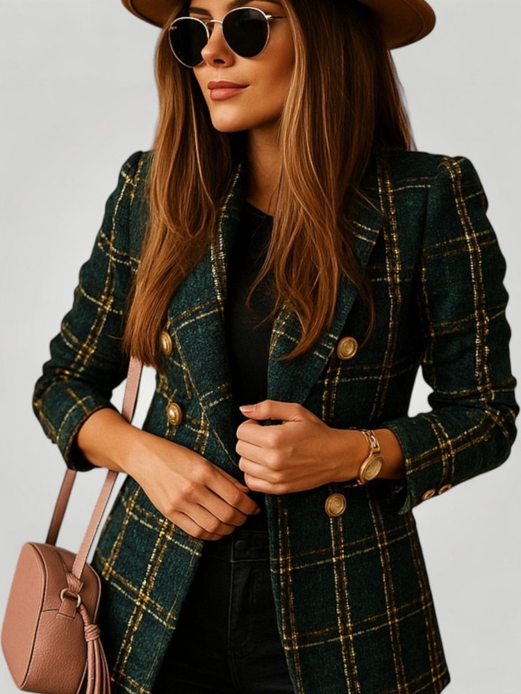 Blazer Femme Ajusté Élégant au Style Sophistiqué 2 - Mode Lumière