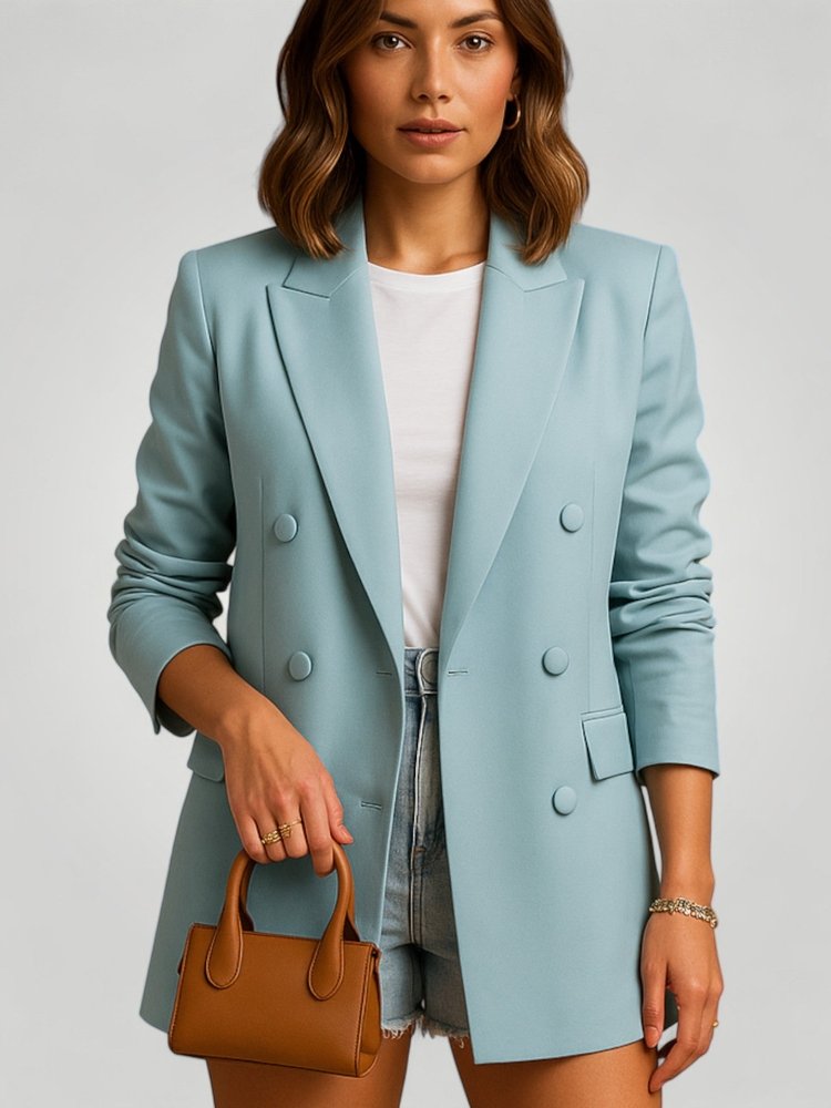 Blazer Femme Ample au Style Élégant 1 - Mode Lumière