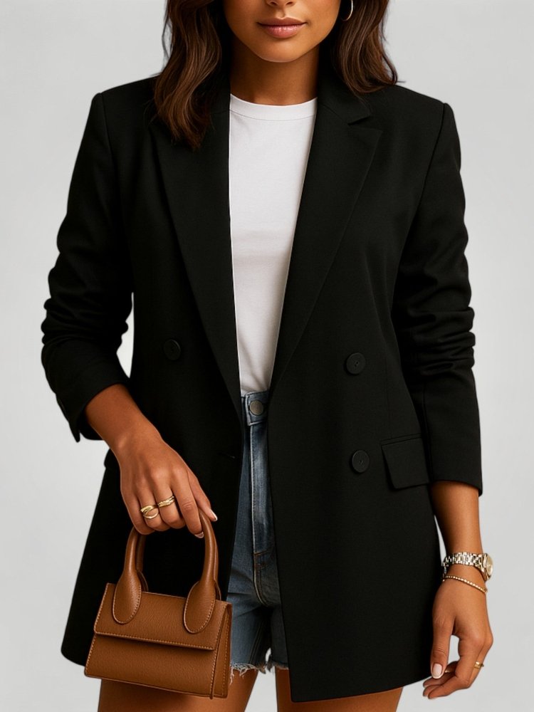 Blazer Femme Ample au Style Élégant 3 - Mode Lumière