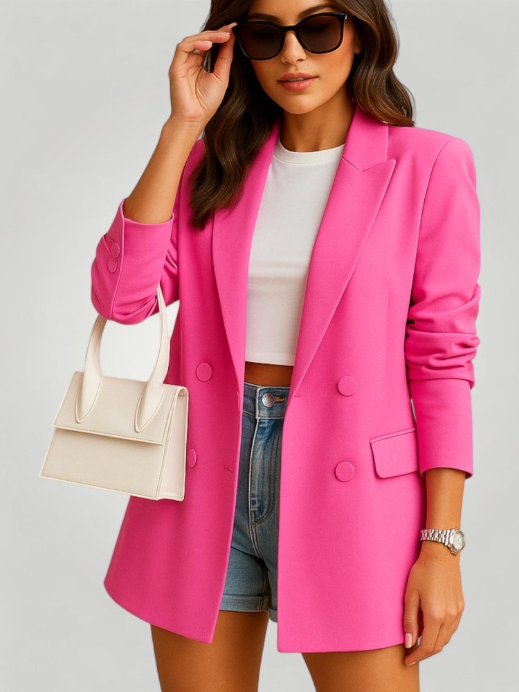 Blazer Femme Ample au Style Élégant 4 - Mode Lumière