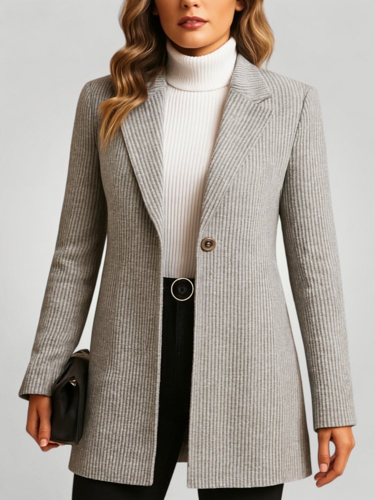 Blazer Femme Noir Ajusté au Style Élégant 1 - Mode Lumière