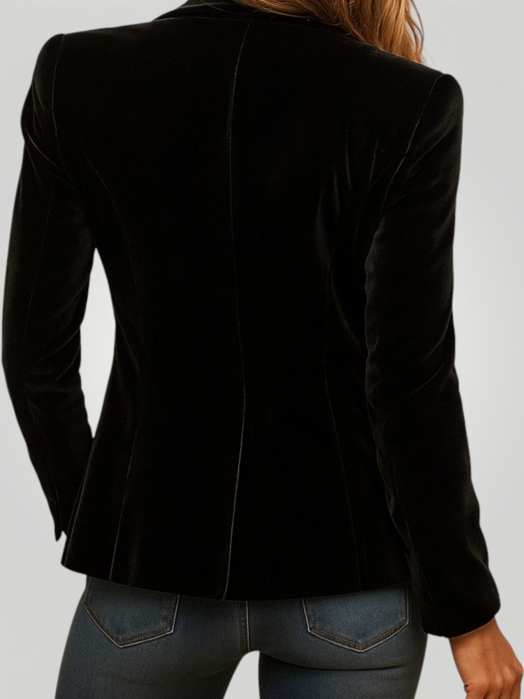 Blazer Femme Slim Élégant au Style Rétro 2 - Mode Lumière