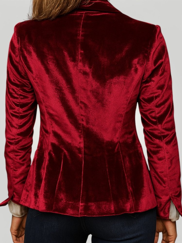 Blazer Femme Slim Élégant au Style Rétro 4 - Mode Lumière