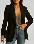 Blazer Long Femme Élégant au Style Sophistiqué 1 - Mode Lumière