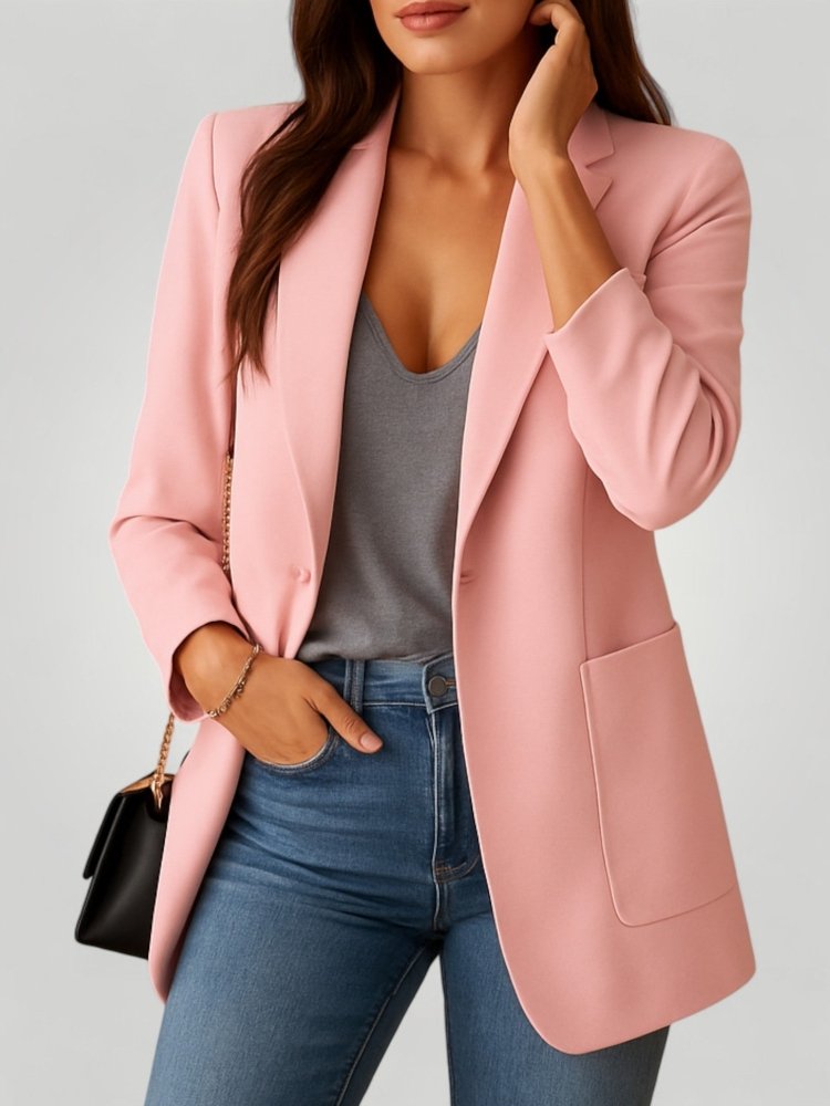 Blazer Long Femme Élégant au Style Sophistiqué 5 - Mode Lumière