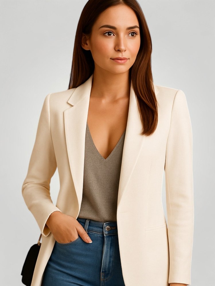 Blazer Long Femme Élégant au Style Sophistiqué 6 - Mode Lumière