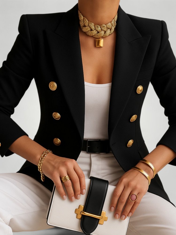 Blazer Long Femme Élégant et Confortable 1 - Mode Lumière