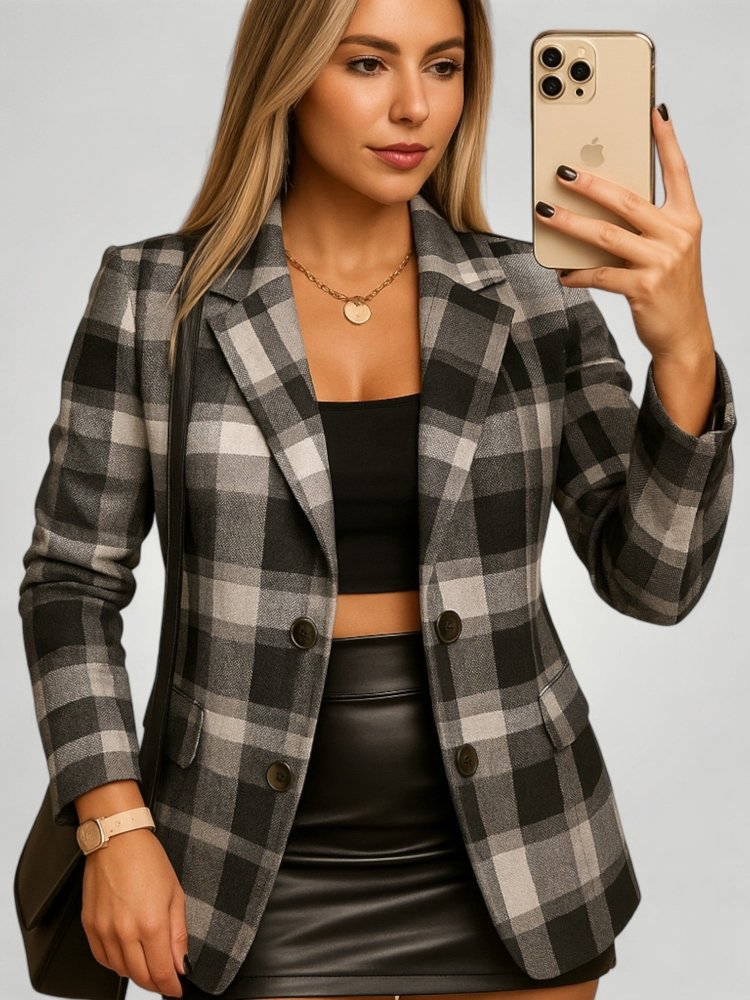 Blazer Long Femme Élégant et Confortable 4 - Mode Lumière