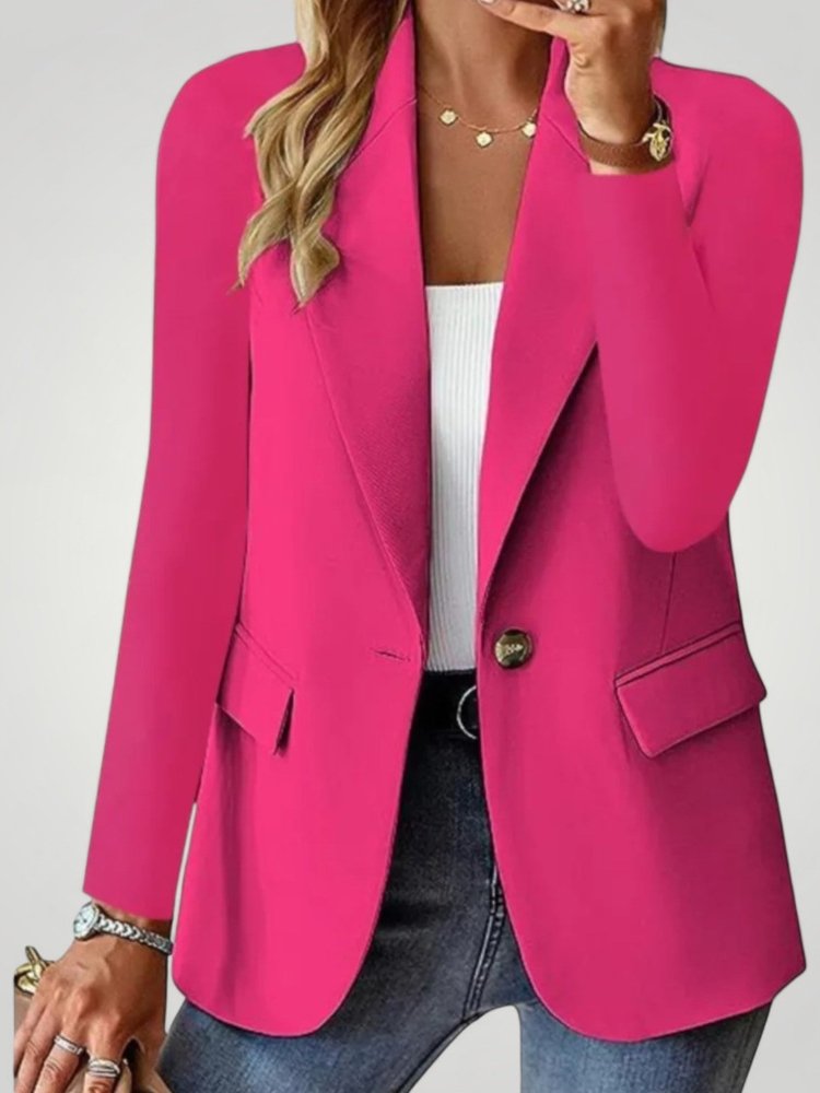 Blazer Slim Fit Élégant Femme au Style Raffiné 2 - Mode Lumière