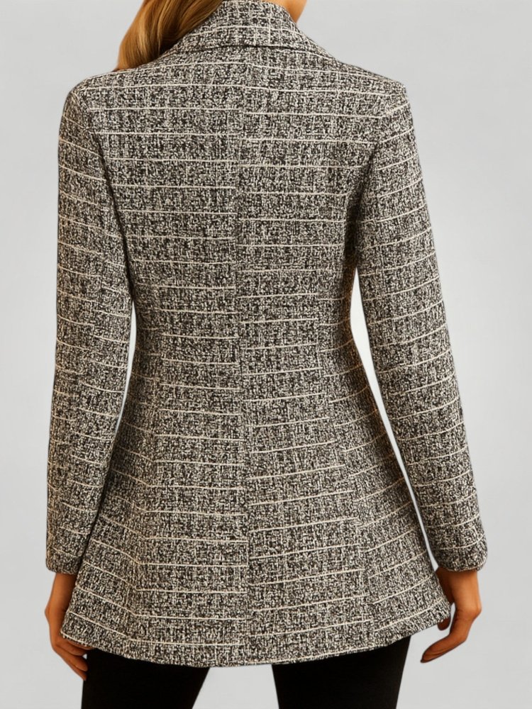 Blazer à Carreaux Ajusté Élégant 2 - Mode Lumière