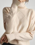 Cardigan en Cachemire à Col Roulé Élégant 1 - Mode Lumière