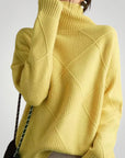Cardigan en Cachemire à Col Roulé Élégant 3 - Mode Lumière