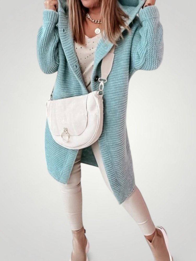 Cardigan Chic à Capuche Confortable 3 - Mode Lumière