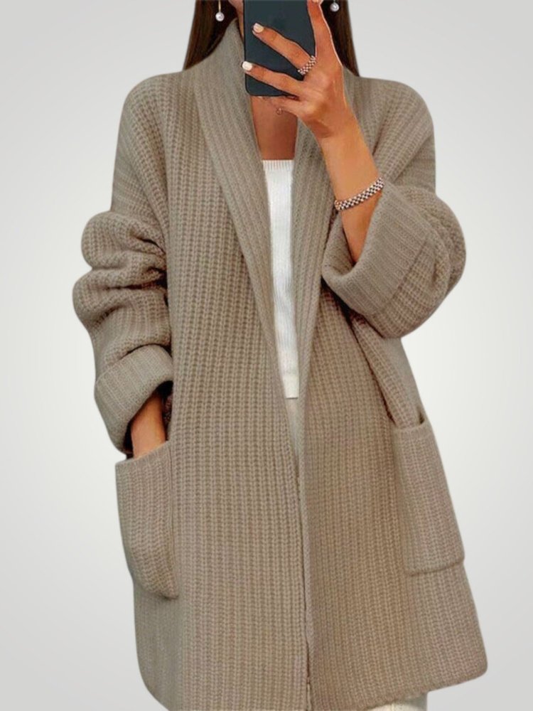 Cardigan Élégant avec Poches Pratiques 2 - Mode Lumière