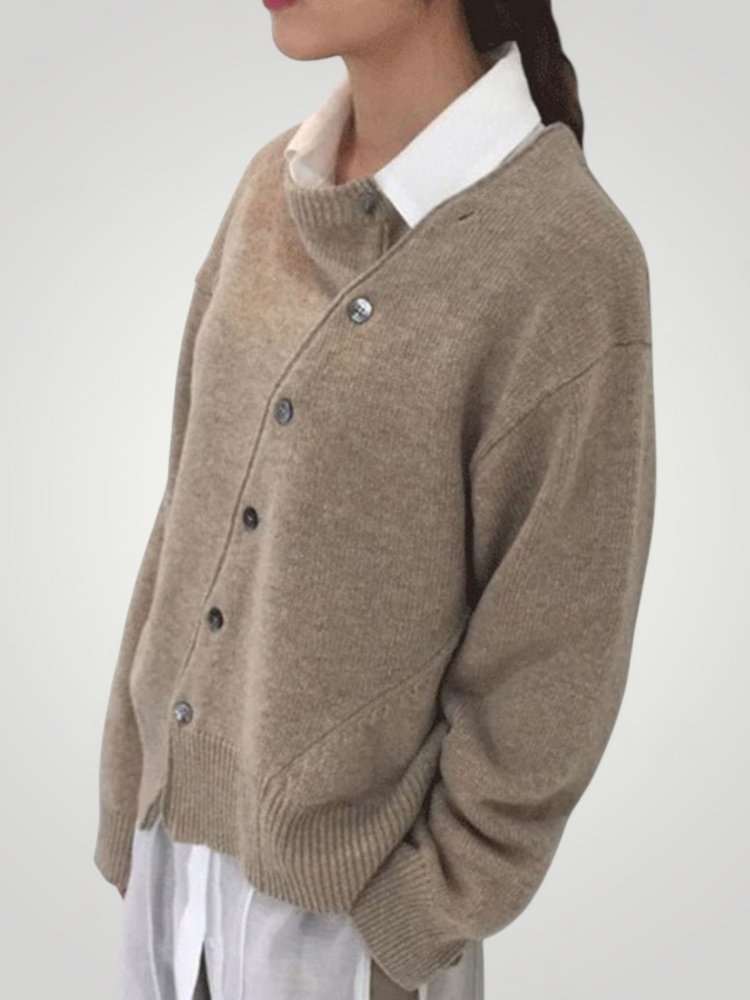 Cardigan Enveloppant Élégant en Laine Douce 3 - Mode Lumière