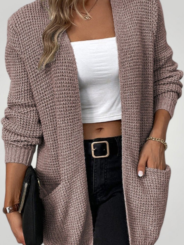 Cardigan Long Ouvert Élégant et Polyvalent 5 - Mode Lumière