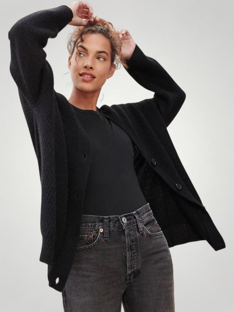 Cardigan Oversize Élégant et Confortable 3 - Mode Lumière