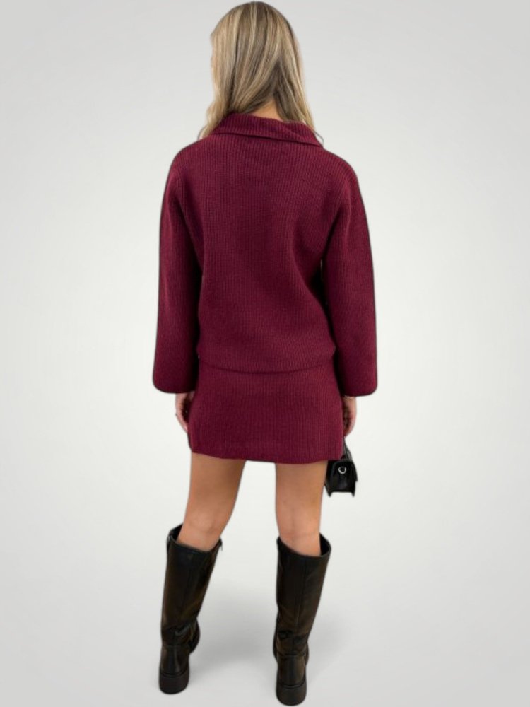 Ensemble Chic à Boutons avec Jupe Flatteuse 6 - Mode Lumière
