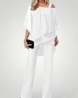 Ensemble Femme Chic à Épaules Dénudées Élégant