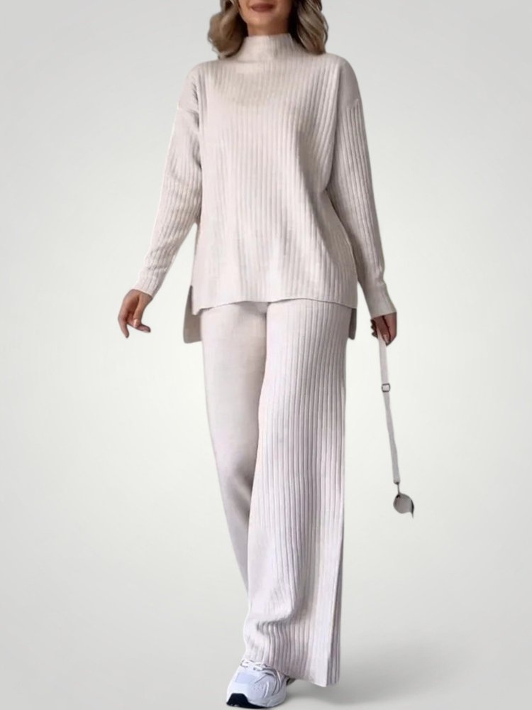 Ensemble Décontracté Femme Élégant avec Fentes 1 - Mode Lumière
