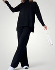 Ensemble Décontracté Femme Élégant avec Fentes 4 - Mode Lumière