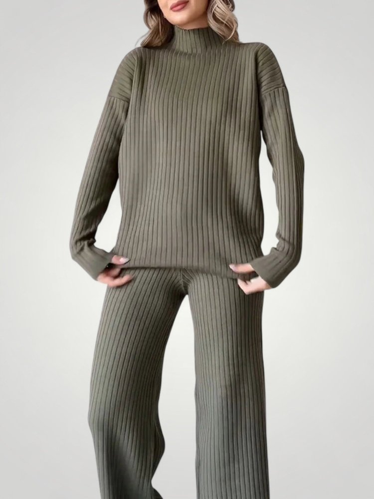 Ensemble Décontracté Femme Élégant avec Fentes 8 - Mode Lumière