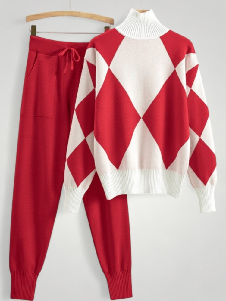 Ensemble en Tricot Décontracté Élégant 4 - Mode Lumière