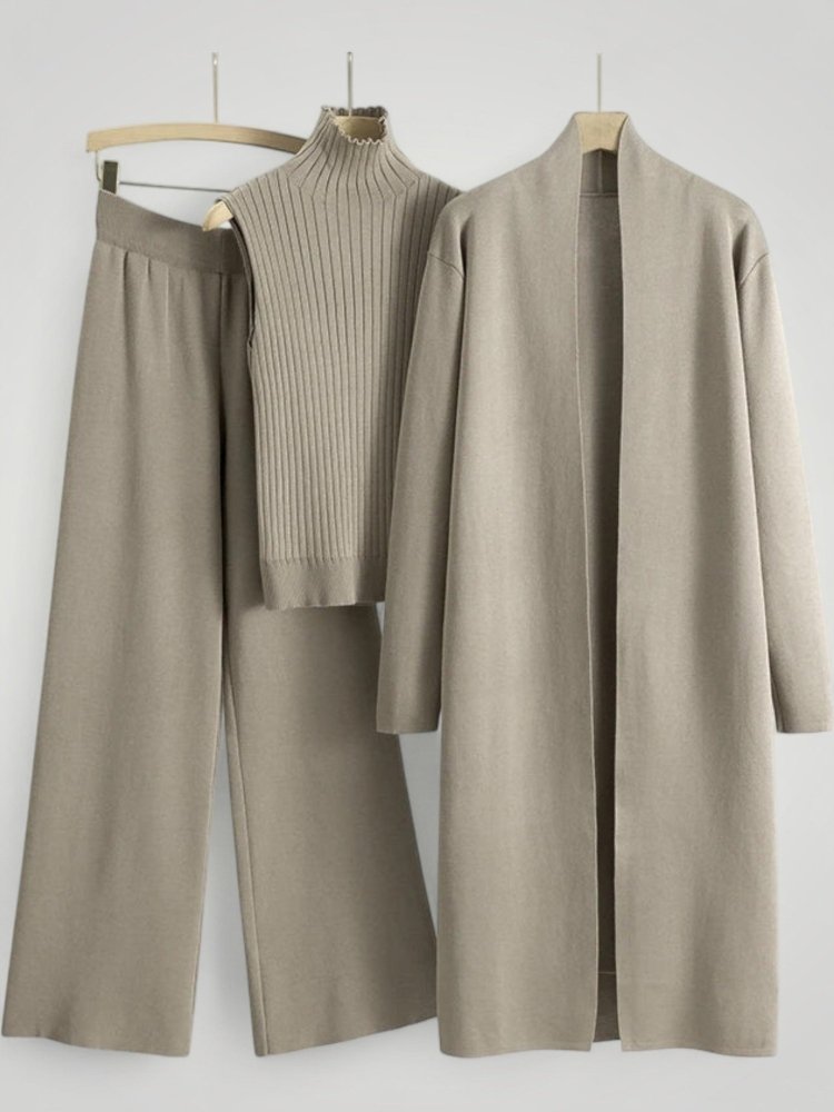 Ensemble Trois Pièces Femme Élégant, Chic et Polyvalent 4 - Mode Lumière