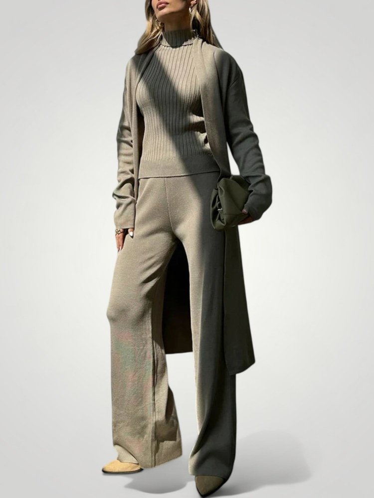 Ensemble Trois Pièces Femme Élégant, Chic et Polyvalent 3 - Mode Lumière