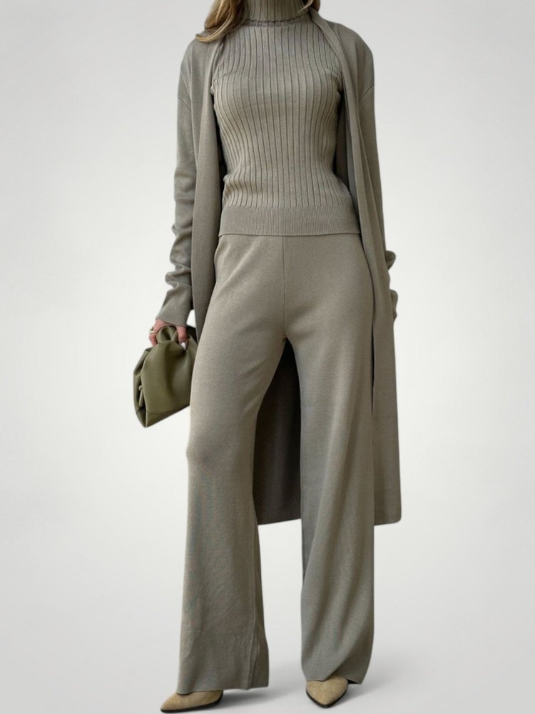 Ensemble Trois Pièces Femme Élégant, Chic et Polyvalent 2 - Mode Lumière