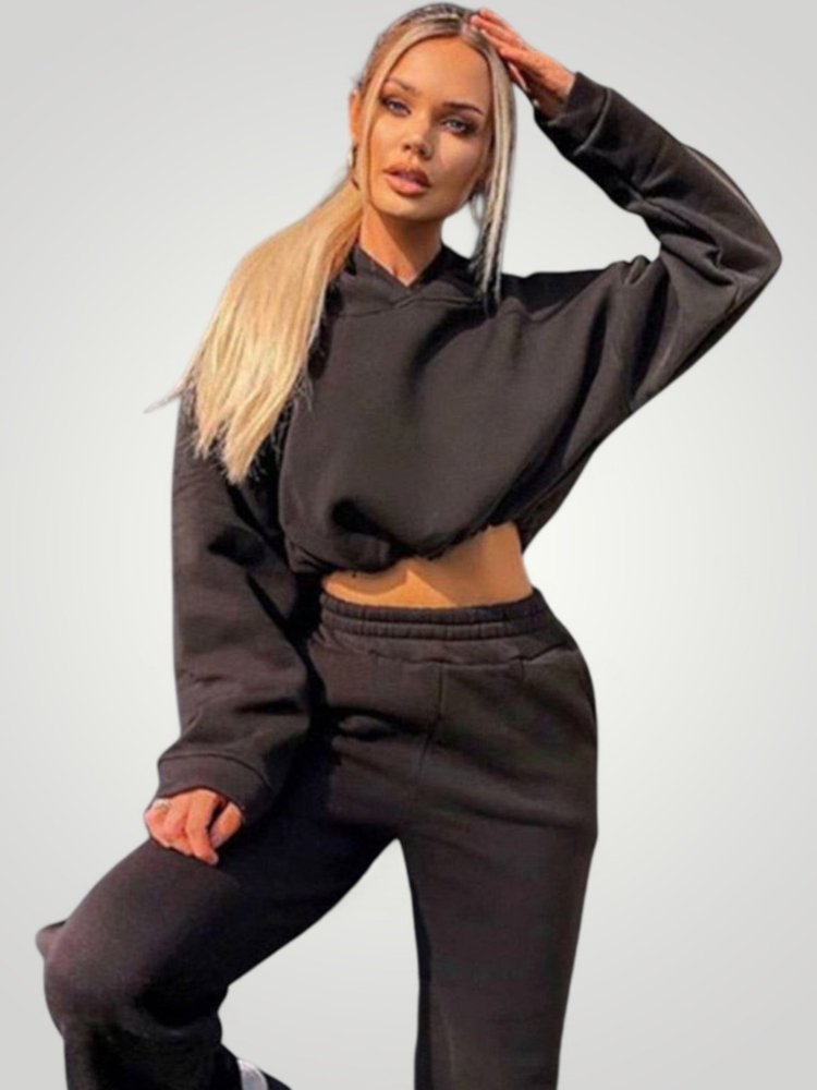 Ensemble Sweat à Capuche Femme Élégant et Confortable 2 - Mode Lumière