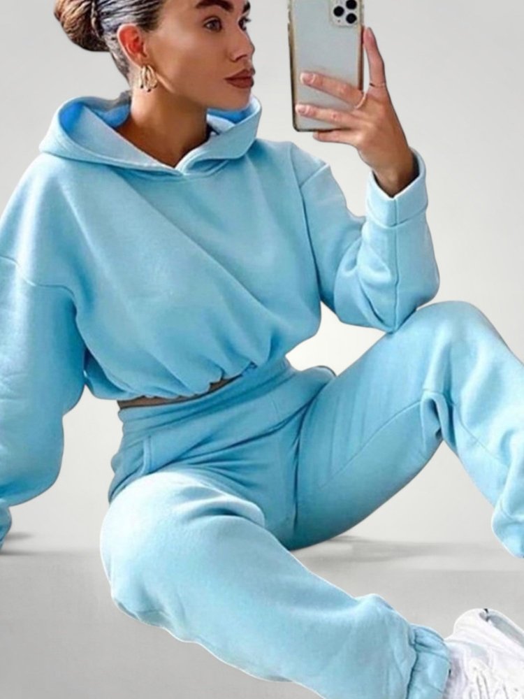 Ensemble Sweat à Capuche Femme Élégant et Confortable 3 - Mode Lumière