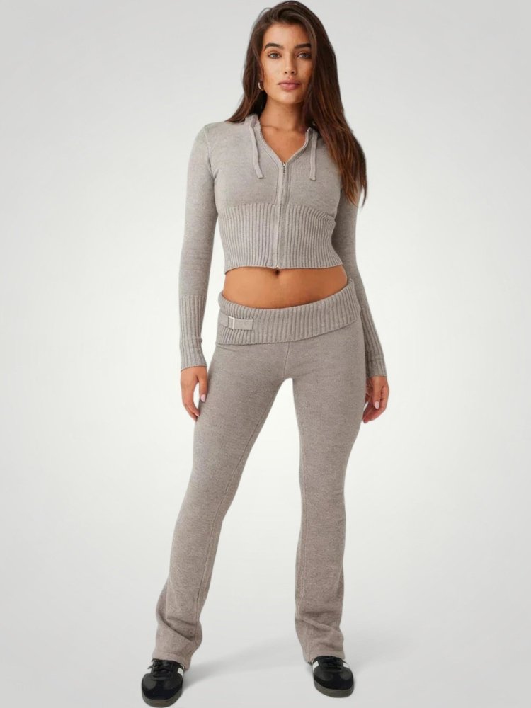 Ensemble Tricoté Femme Élégant et Confortable 4 - Mode Lumière