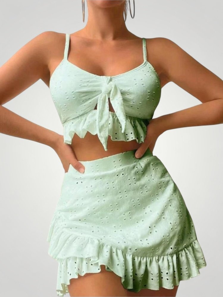Ensemble de Maillot de Bain Élégant à Volants 7 - Mode Lumière