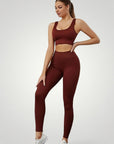 Ensemble Yoga Femme Élégant avec Soutien-Gorge Sport