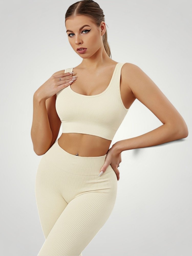 Ensemble Yoga Femme Élégant avec Soutien-Gorge Sport