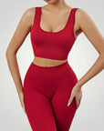 Ensemble Yoga Femme Élégant avec Soutien-Gorge Sport
