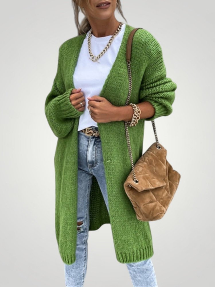 Gilet Long Tricoté Élégant et Confortable 5 - Mode Lumière