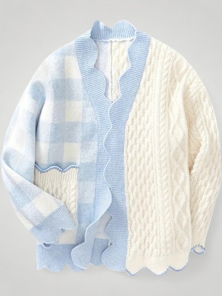 Gilet Oversize Texturé Élégant 4 - Mode Lumière
