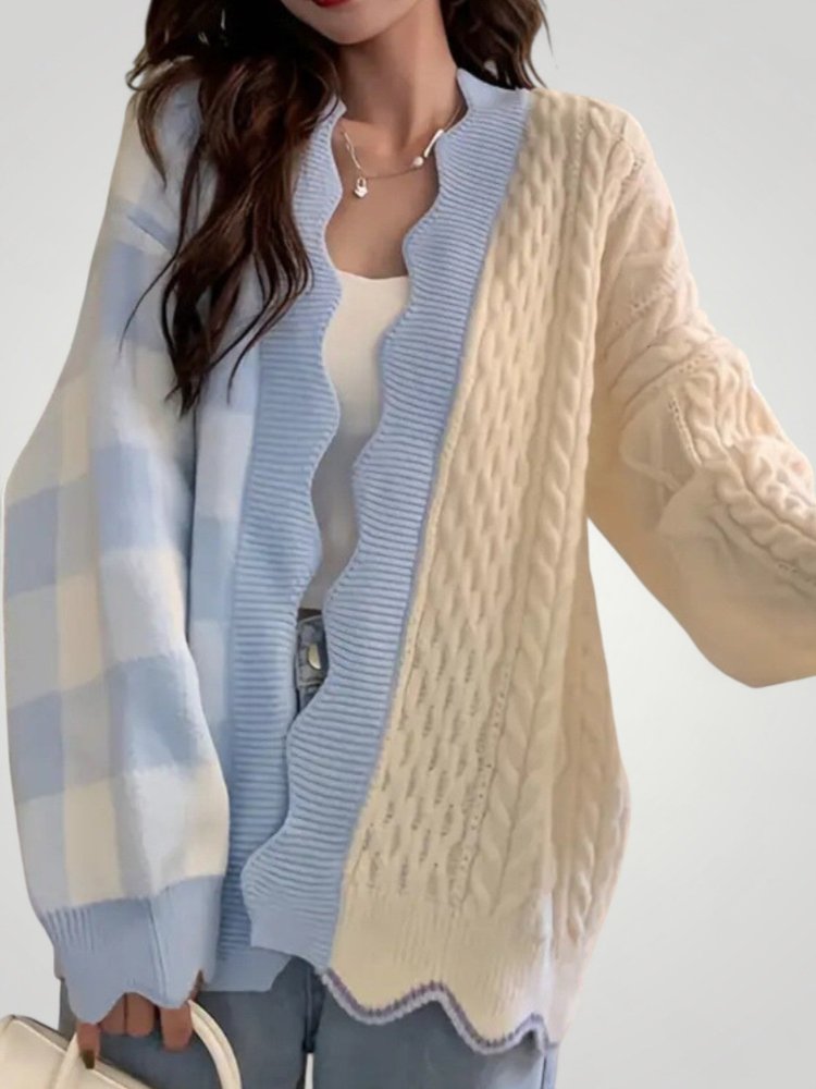 Gilet Oversize Texturé Élégant 1 - Mode Lumière