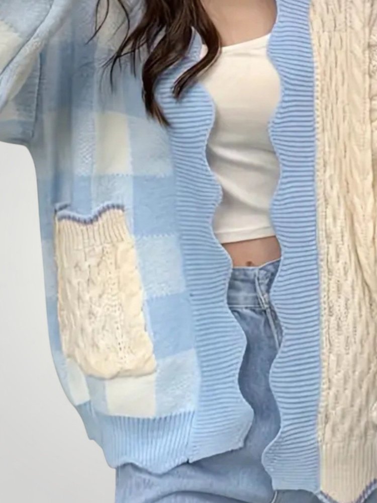 Gilet Oversize Texturé Élégant 2 - Mode Lumière