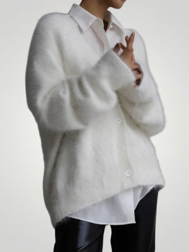 Gilet Col V en Cachemire Élégant 5 - Mode Lumière