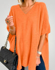 Poncho Oversize à Col V Chic et Confortable 9 - Mode Lumière