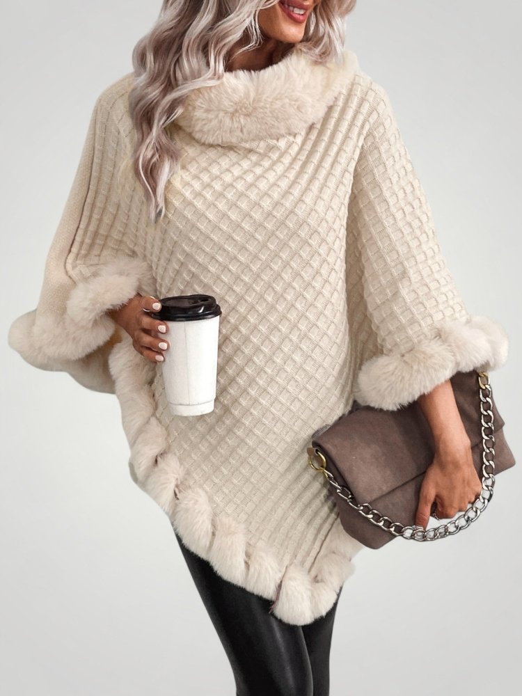 Poncho d'Hiver Élégant et Confortable 1 - Mode Lumière